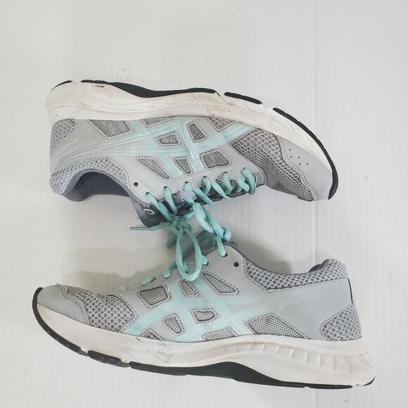 ASICS Womens Sneakers SZ 8.5 GEL-Contend 5 Gray Green Ampli Foam Run Rubber Sole - Picture 6 of 11